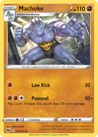 Machoke 25/73 Sword & Shield Champion's Path