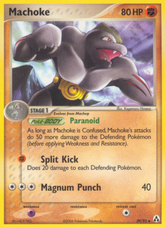 Machoke 39/92 EX Legend Maker