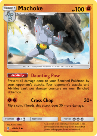 Machoke 64/145 Sun & Moon Guardians Rising