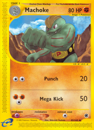 Machoke 85/165 E-Card Expedition Base Set