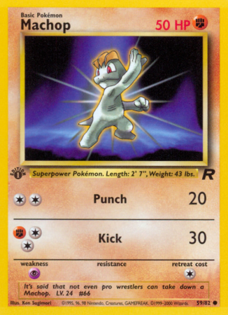 Machop 59/83 Base Team Rocket