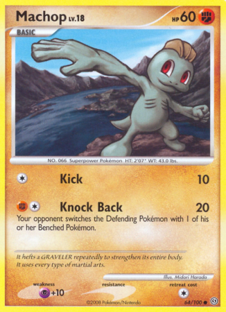 Machop 64/100 Diamond & Pearl Stormfront