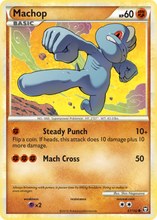 Machop 67/102 HeartGold & SoulSilver HS—Triumphant