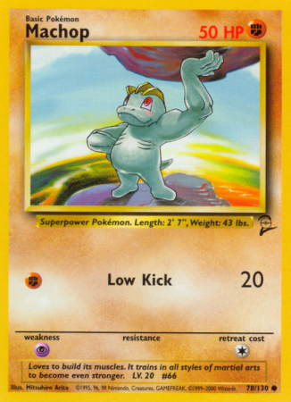 Machop 78/130 Base Base Set 2