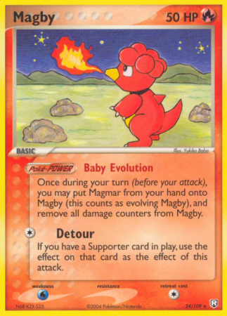 Magby 24/109 EX Team Rocket Returns