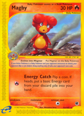Magby 52/165 E-Card Expedition Base Set
