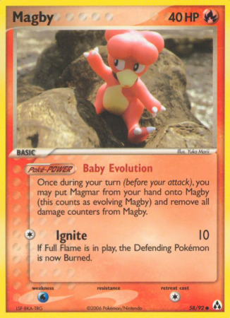 Magby 58/92 EX Legend Maker