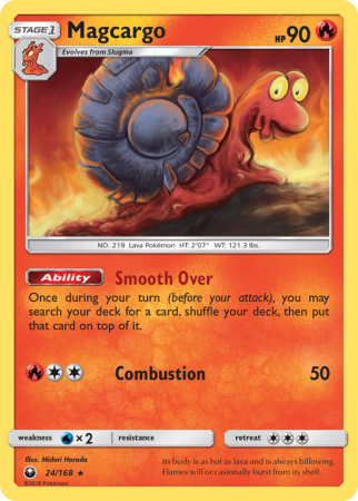 Magcargo 24/168 Sun & Moon Celestial Storm