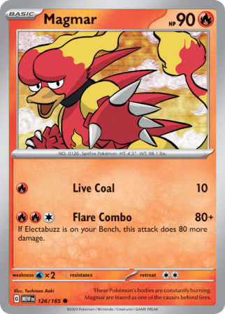 Magmar 126/165 Scarlet & Violet 151