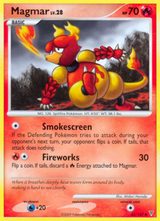 Magmar 65/147 Platinum Supreme Victors