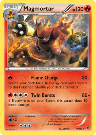 Magmortar 11/111 XY Furious Fists