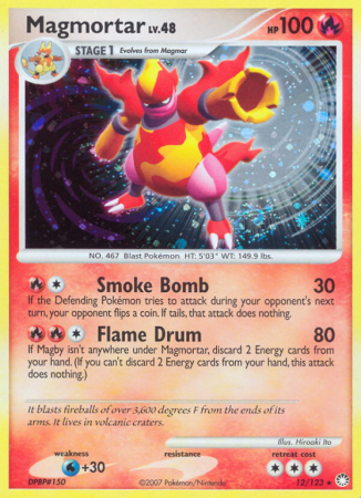Magmortar 12/123 Diamond & Pearl Mysterious Treasures