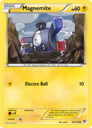 Magnemite 43/135 Black & White Plasma Storm