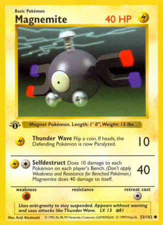 Magnemite 53/102 Base Base Set