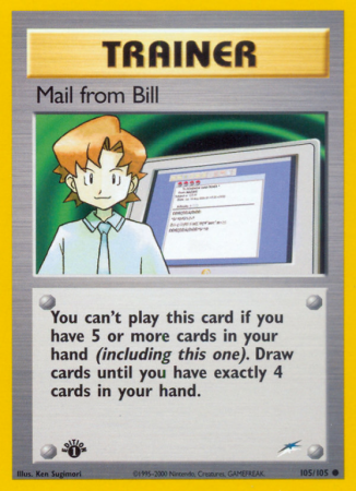 Mail from Bill 105/113 Neo Neo Destiny