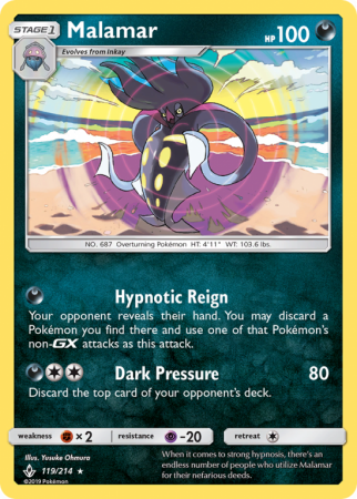 Malamar 119/214 Sun & Moon Unbroken Bonds