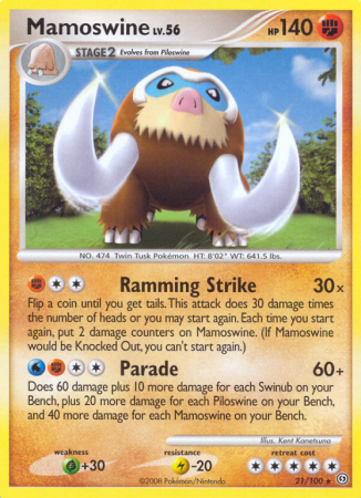 Mamoswine 21/100 Diamond & Pearl Stormfront