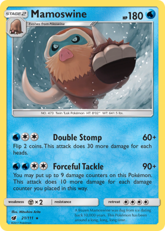 Mamoswine 21/111 Sun & Moon Crimson Invasion