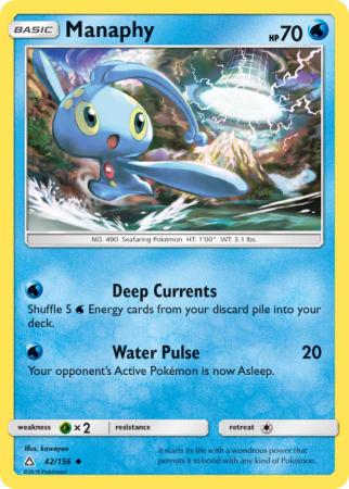 Manaphy 42/156 Sun & Moon Ultra Prism