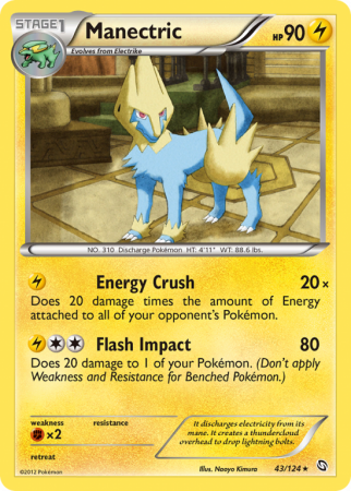 Manectric 43/124 Black & White Dragons Exalted