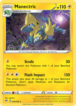Manectric 59/189 Sword & Shield Darkness Ablaze