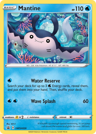 Mantine SWSH026/103 Sword & Shield SWSH Black Star Promos