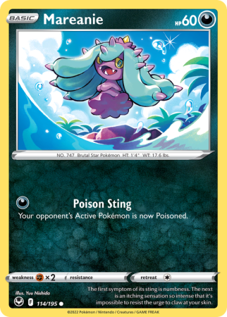 Mareanie 114/195 Sword & Shield Silver Tempest