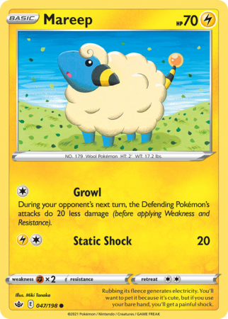 Mareep 47/198 Sword & Shield Chilling Reign