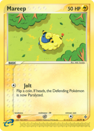 Mareep 64/97 EX Dragon