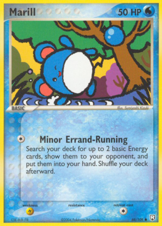 Marill 68/109 EX Team Rocket Returns