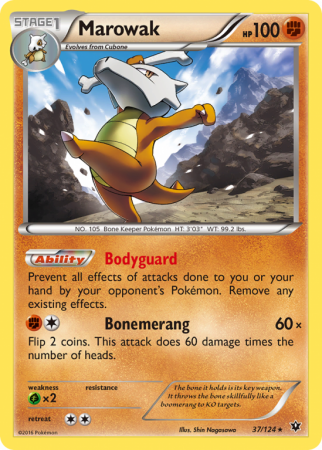 Marowak 37/124 XY Fates Collide