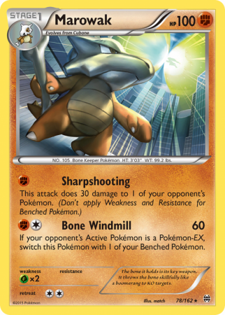 Marowak 78/162 XY BREAKthrough