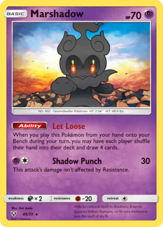 Marshadow 45/73 Sun & Moon Shining Legends
