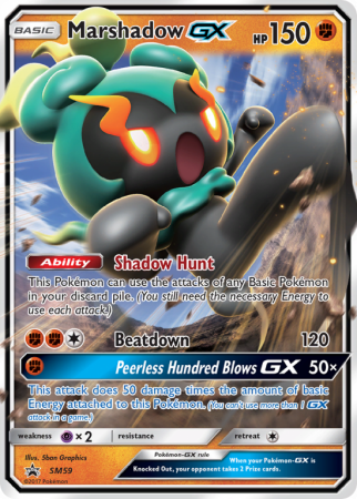 Marshadow-GX SM59/156 Sun & Moon SM Black Star Promos