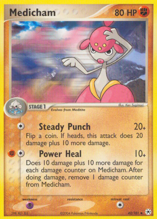 Medicham 42/101 EX Hidden Legends