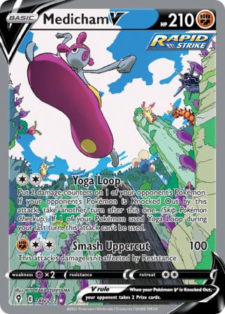 Medicham V 186/203 Sword & Shield Evolving Skies
