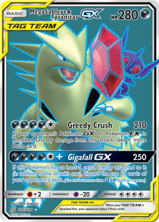 Mega Sableye & Tyranitar-GX 225/236