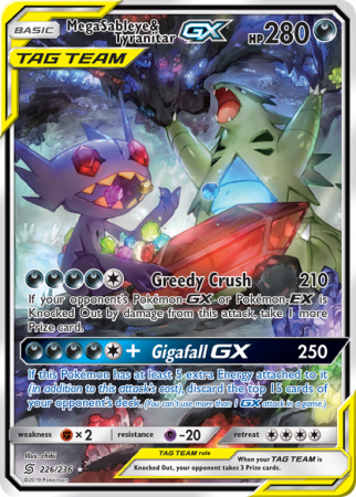 Mega Sableye & Tyranitar-GX 226/236