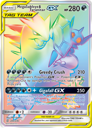 Mega Sableye & Tyranitar-GX 245/236