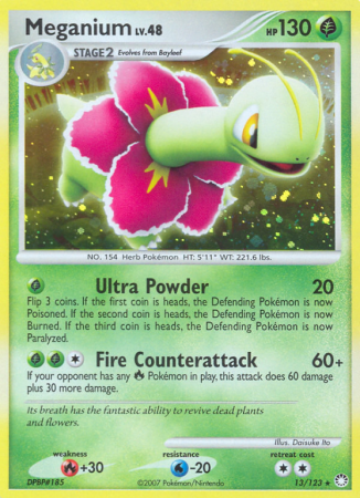 Meganium 13/123 Diamond & Pearl Mysterious Treasures
