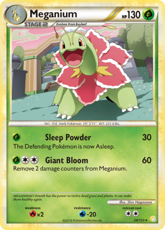 Meganium 26/123 HeartGold & SoulSilver HeartGold & SoulSilver