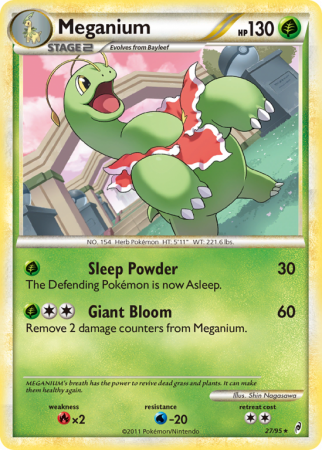 Meganium 27/106 HeartGold & SoulSilver Call of Legends
