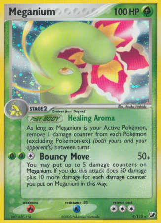 Meganium 9/115 EX Unseen Forces