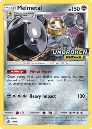 Melmetal SM181/156 Sun & Moon SM Black Star Promos
