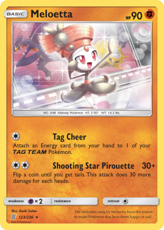 Meloetta 123/236 Sun & Moon Unified Minds