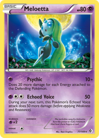 Meloetta 77/149 Black & White Boundaries Crossed