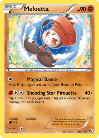 Meloetta 86/113 Black & White Legendary Treasures