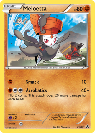 Meloetta BW69/101 Black & White BW Black Star Promos