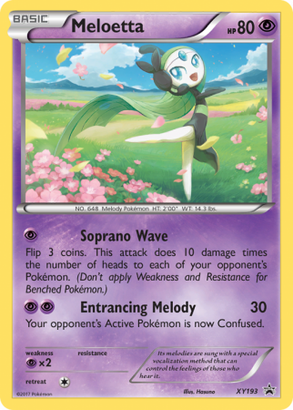 Meloetta XY193/183 XY XY Black Star Promos