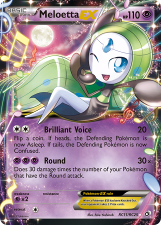 Meloetta-EX RC11/113 Black & White Legendary Treasures